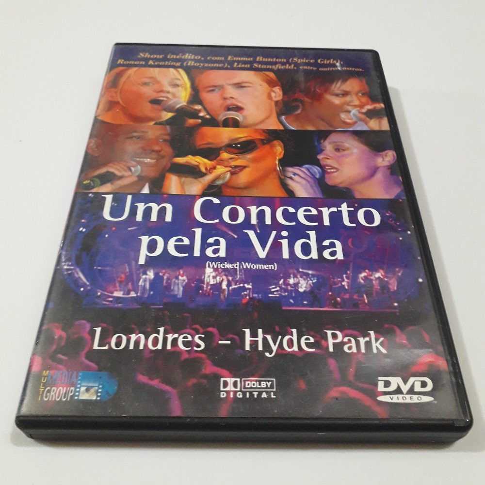DVD Um concerto pela vida - Londres Hyde Park DVD - Concerto pela vida - Londres - Hyde Park