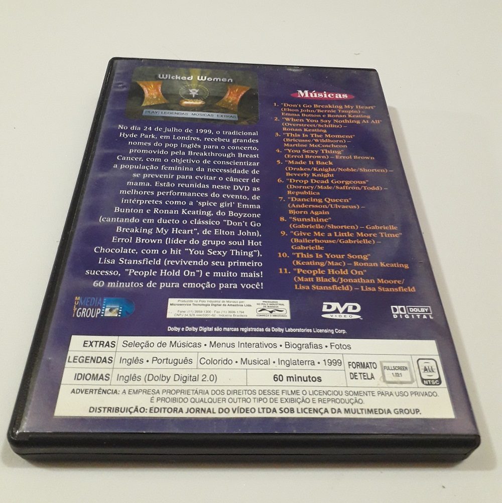 DVD Um concerto pela vida - Londres Hyde Park DVD - Concerto pela vida - Londres - Hyde Park - Imagem 2
