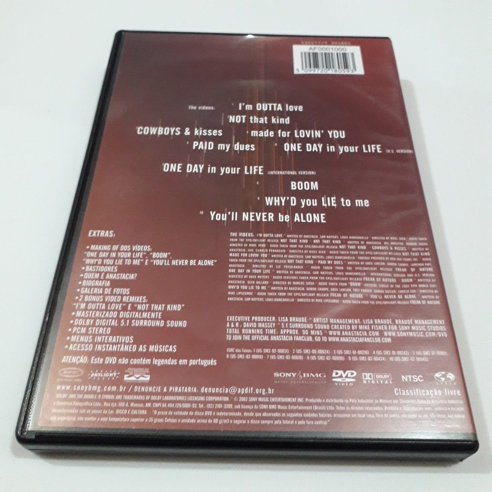 DVD Anastacia DVD - Anastácia - The vídeo collection - Imagem 3