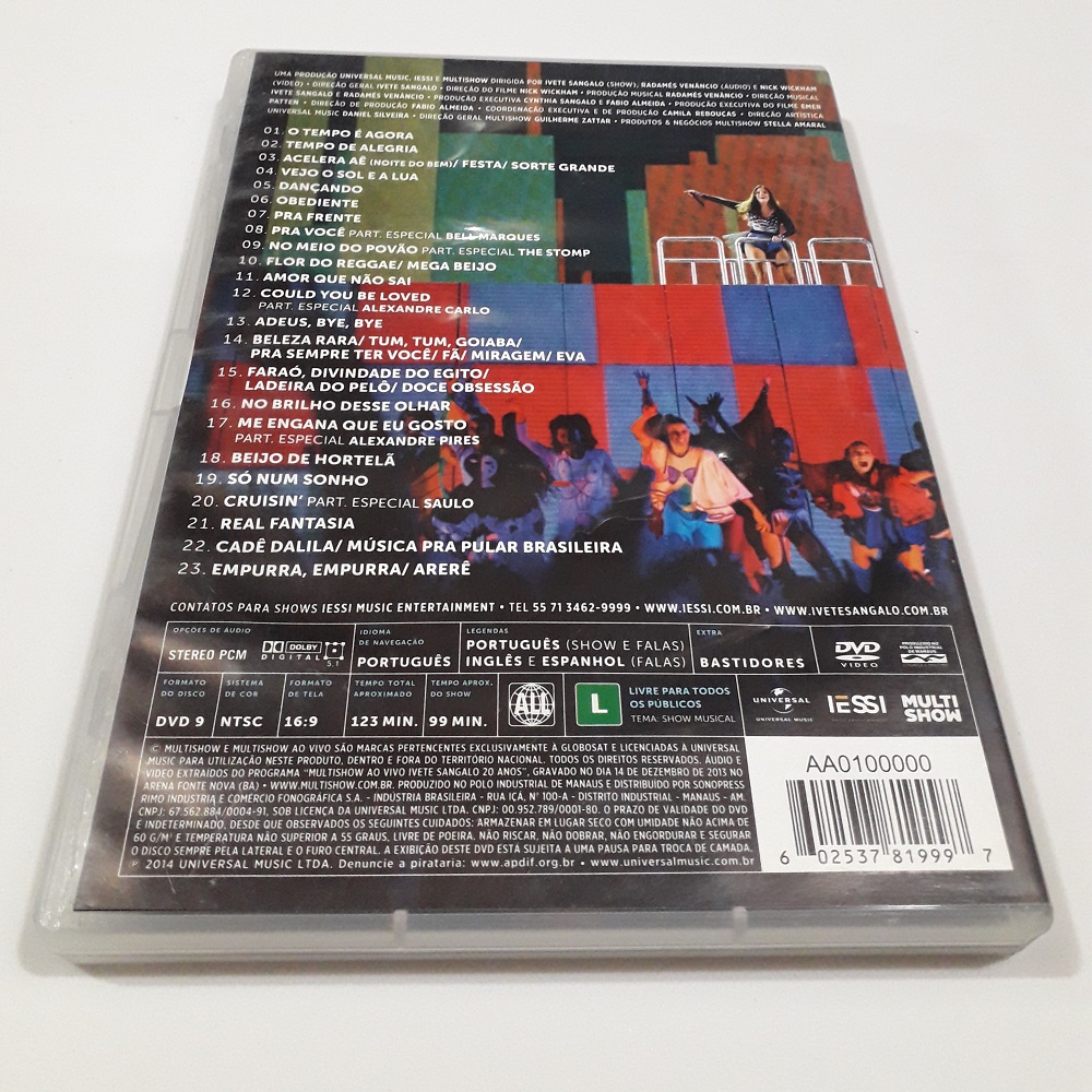 DVD Ivete zangaolo 20 anos a DVD - Ivete Sangalo - 20 anos - Imagem 2