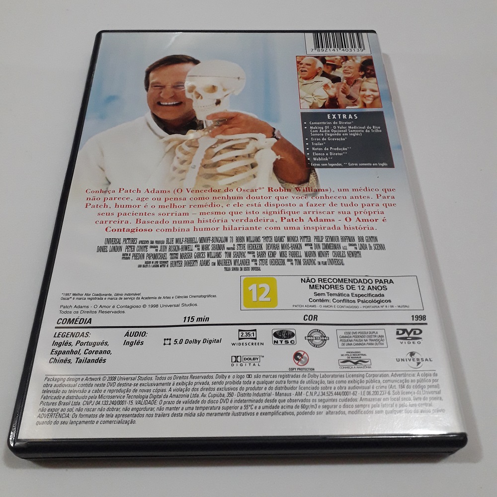 DVD Patch Adamas a DVD - Patch Adams - O amor é contagioso - Imagem 3